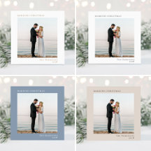 Married Christmas Photo Cards