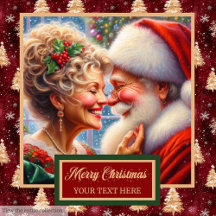 Classic Vintage Mr. and Mrs. Claus Bat Towels 116D