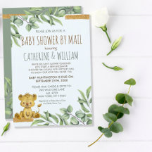 ADORABLE JUNGLE SAFARI LION BOTANICAL