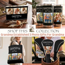 Grandma Established 3 Photo Gifts For Grandma