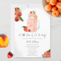 Little Peach Smoothie Milkshake Baby Shower