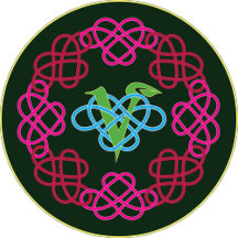 Poly Hearts Surrounding a Vegan "V"