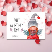 Valentines Pun Watercolor Gnomes