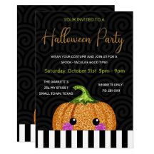 Halloween Glitter Pumpkin