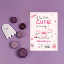 Spooky Sweet, Pink Halloween Birthday