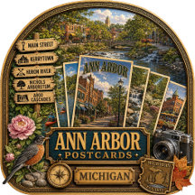 Ann Arbor Michigan Postcards/Gifts