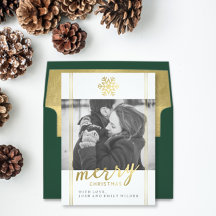 Modern Christmas Snowflake Holiday Collection
