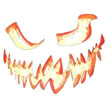 Scary Jack o Lantern Face Halloween Pumpkin