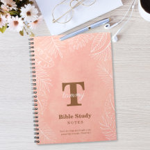 Bible Study Personalized Notebooks