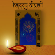 Festive Happy Diwali Fireworks