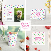 Bestselling Colorful Pet Birthday Party Supplies