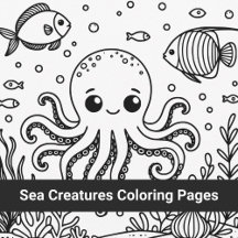 Sea Creatures Coloring Pages