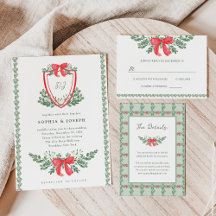 Christmas Crest | Whimsical Holiday Wedding