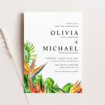 Birds of Paradise Invitation Collection