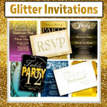 Glitter Invitations