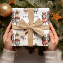 Vintage Watercolor Christmas Animals