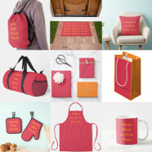 Magenta Red Pink With Goldfish Orange Spots