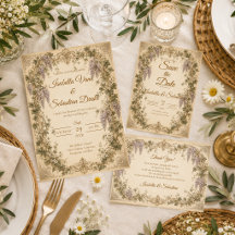 Romantic Vintage Wisteria Wedding