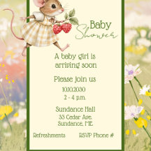 BABY GIRL WOODLAND ANIMAL BABY SHOWER