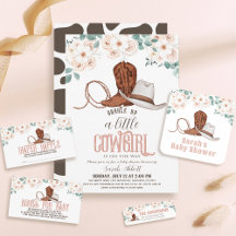 Little Cowgirl Western Floral Baby Shower