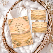 Western Desert Wildflower Baby Shower Collection