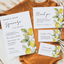 Lemon Baby Shower