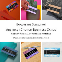 Abstract Church Business Cards
