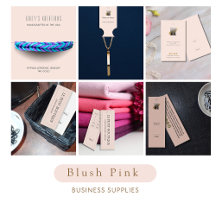 Modern Blush Pink Business Supplies