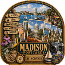 Madison Wisconsin Postcards/Gifts