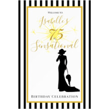 75 & Sensational Black & Gold Birthday Collection