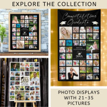 Graduation 21-35 Photo Collage Displays