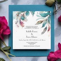 Magenta Aquamarine Watercolor