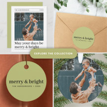 Merry & Bright   Olive Green