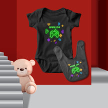 Game On Neon Green, & Blue Video Gamer Collection 