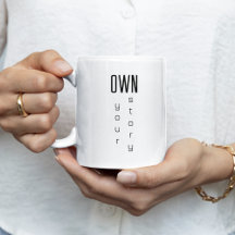 Minimalist Motivational Personalized Coffee Mugs