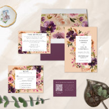 Violet Meadows Modern Fall Floral