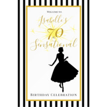 70 & Sensational Black & Gold Birthday Collection