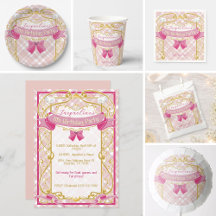 Pink Art Nouveau Magical Girl Birthday Party