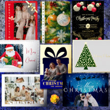 Foil Christmas Cards and Invitations