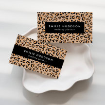 Brown Leopard Business Cards Collection