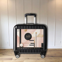 Modern Abstract Geometric Pink Black Gold