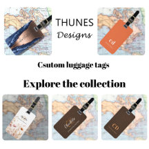 Custom luggage tags collection