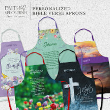Bible Verse Personalized Aprons