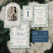 Whimsical Coastal Garden Floral Wedding Suite