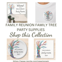 Family Reunion Family Tree Party Supplies 