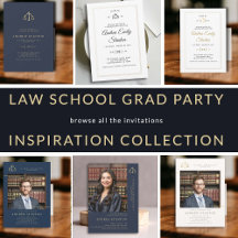 Law School Graduation Party Invitations