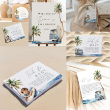 Baby on Board Surfing Baby Shower