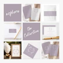 Formal Vintage Lavender Monogram Wedding