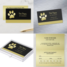  Gold Shiny Dog Paw on black background