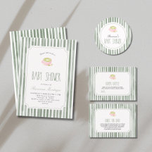 Sage Striped Matcha Tea